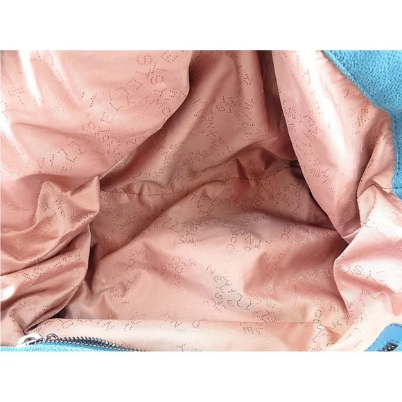 Stella McCartney Teal Chain-Embellished Shoulder Bag - Picture 9 of 16